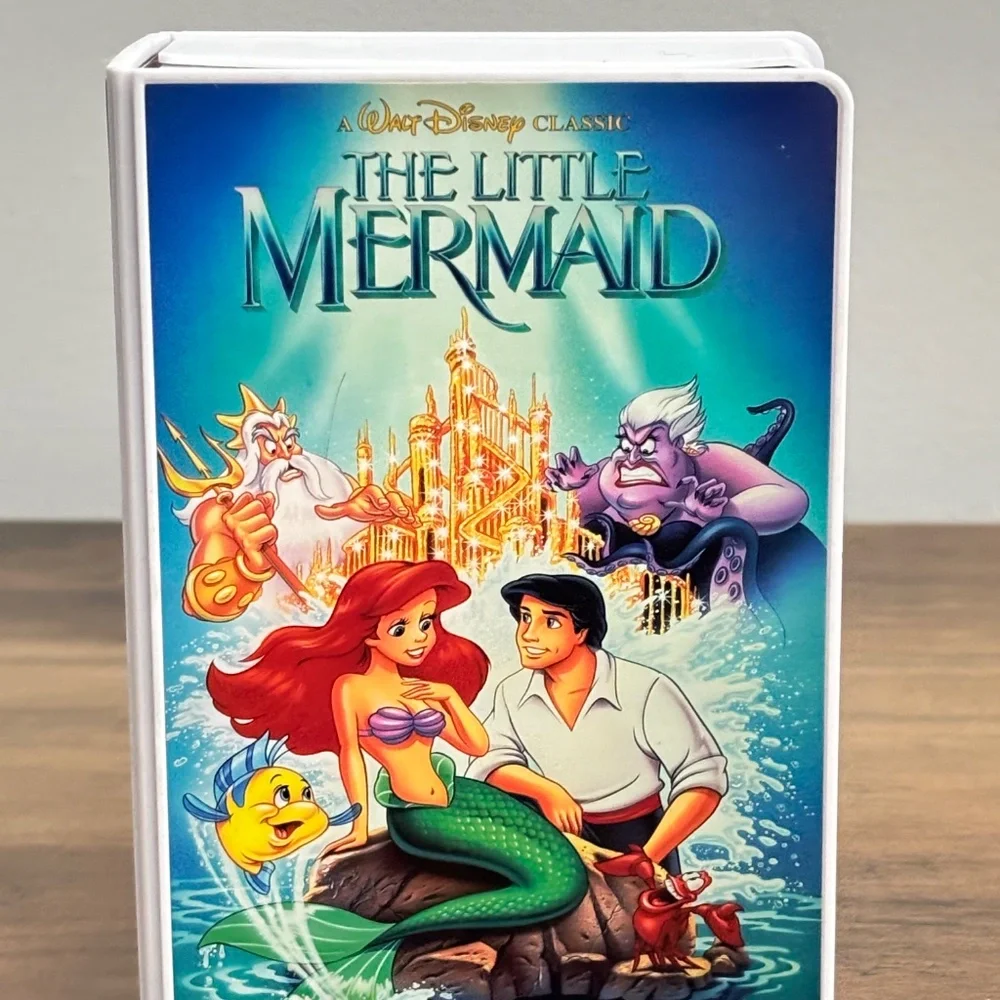 Disney Movie Character The Little Mermaid URSULA Collectible Figure Toy VHS Box